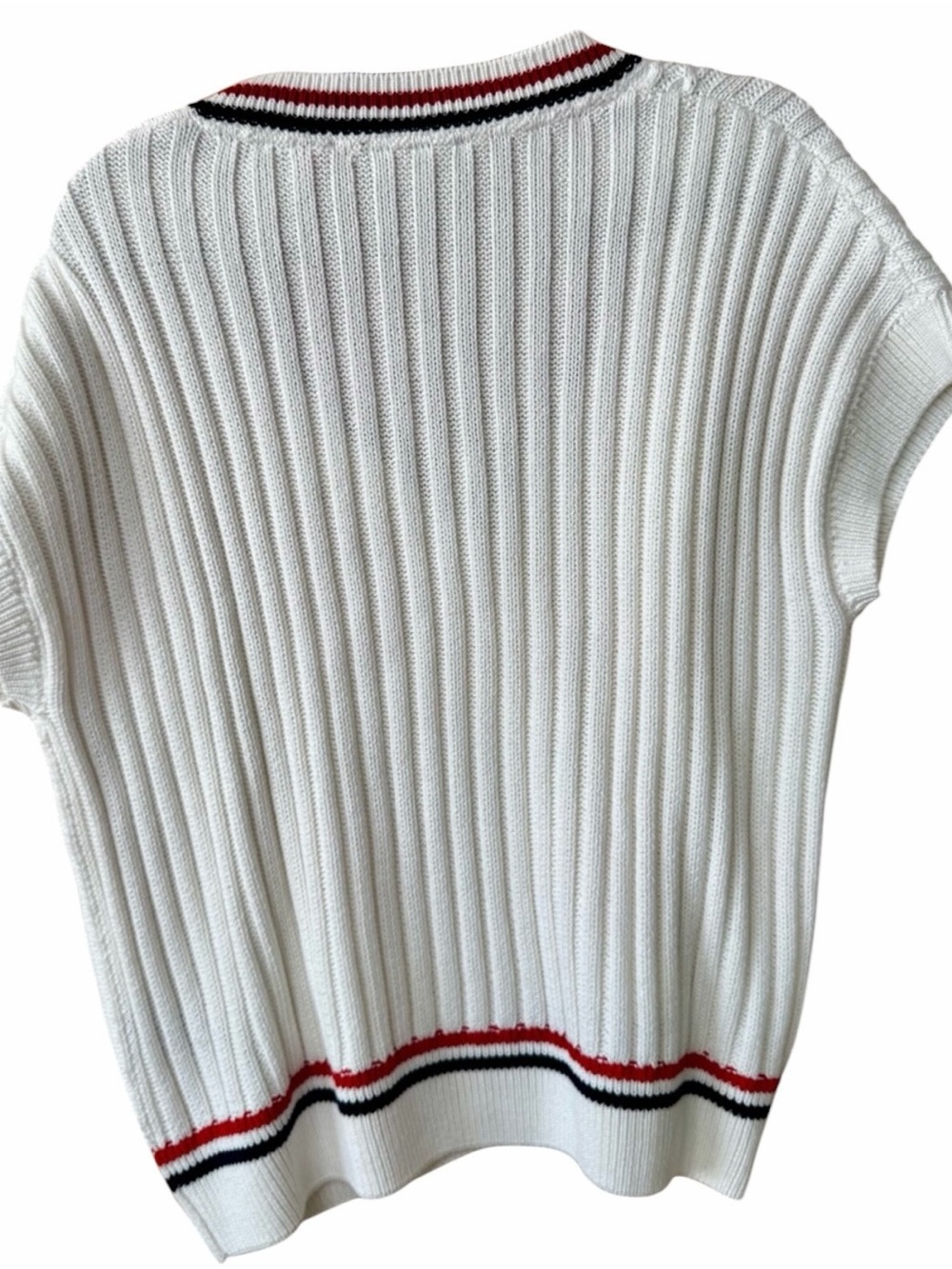 Hunter Stripe Cable Stitch Sweater Vest Size XL & L - Picture 6 of 6